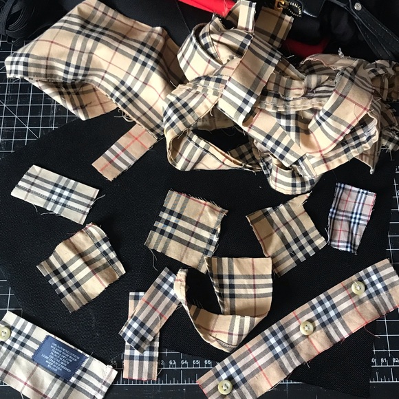 Authentic Upcycled BURBERRY Patchwork Face Mask - Picture 8 of 16